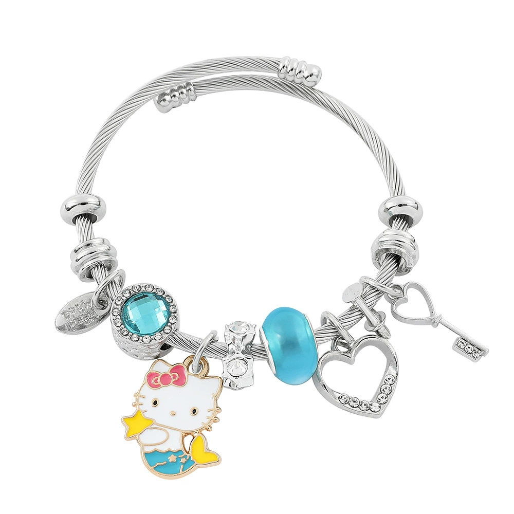 Hello Kitty, мультяшный японский аксессуар, браслет, европейский стиль, оптовая продажа
