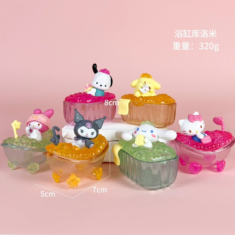 Sanrio Слепой предсказания партии Kuromi Melati Wolberry Killer Anime Doll Model Play Tide Play