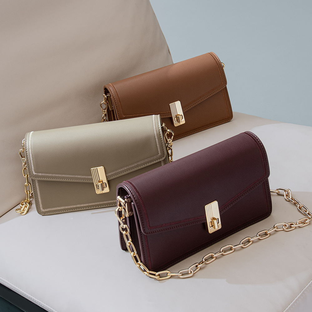 Fashion Versatile Commuter Small Square Bag Luxury Genuine Leather Women's Handbag Crossbody Bag Shoulder Phone Bag