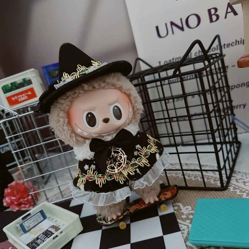 拉布布衣服魔法女巫娃衣一二三代labubu坐坐派对万圣节着替配饰|undefined