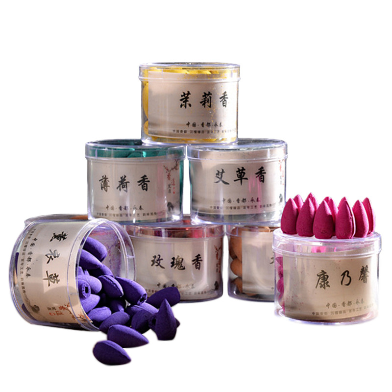 Reverse Flow Aroma Grains, Flowing Cloud Aroma Grains, Reverse Flow Incense Burner 40-Pack, Bullet-shaped Reverse Flow Aroma Grains, Old Mountain Sandalwood Tower Incense