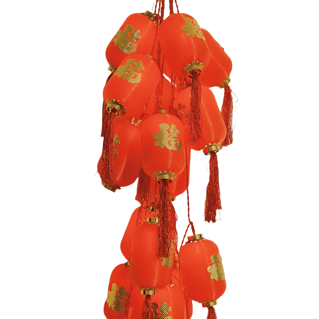 Año Nuevo LED lámparas de color lámparas de cadena Festival de Primavera Linterna Roja Fiesta de Año Nuevo Ambiente Decoración de la casa Linterna Colgante