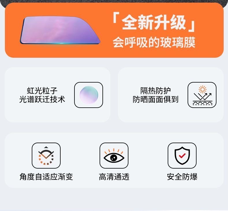 Imperial Purple Colorful Car Glass Film Front Windshield Sunscreen Insulation Film Glass High Privacy Ghost Rose Solar Film
