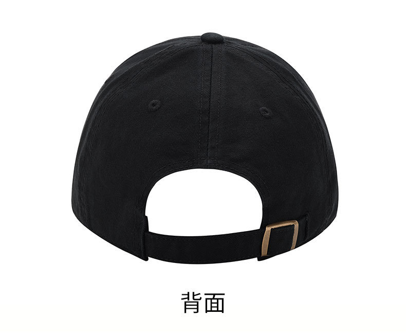 Combed Cotton Baseball Cap Solid Color Water Washed Hat Simple Trendy Duck Bill Cap Outdoor Popular Versatile Soft Top Sun Visor Hat