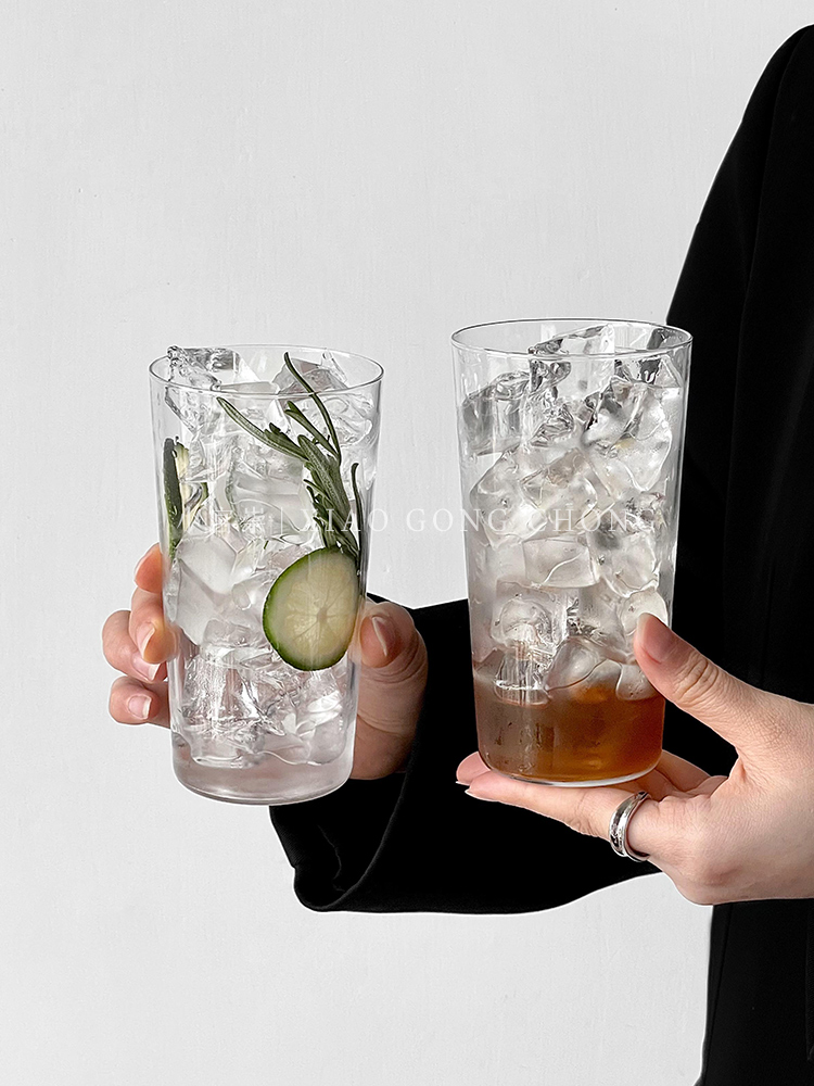 日式木村系列玻璃杯水杯酒杯海波杯柯林杯鸡尾酒杯威士忌杯子