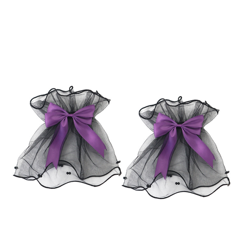 Ballet arco pequeño clip para el cabello de dopamina chica rosa clip para el cabello cinta atada clip lateral toque de cabello