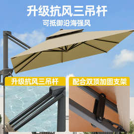 户外遮阳伞庭院伞室外大太阳伞  露天别墅花园阳台摆摊商用罗马伞
