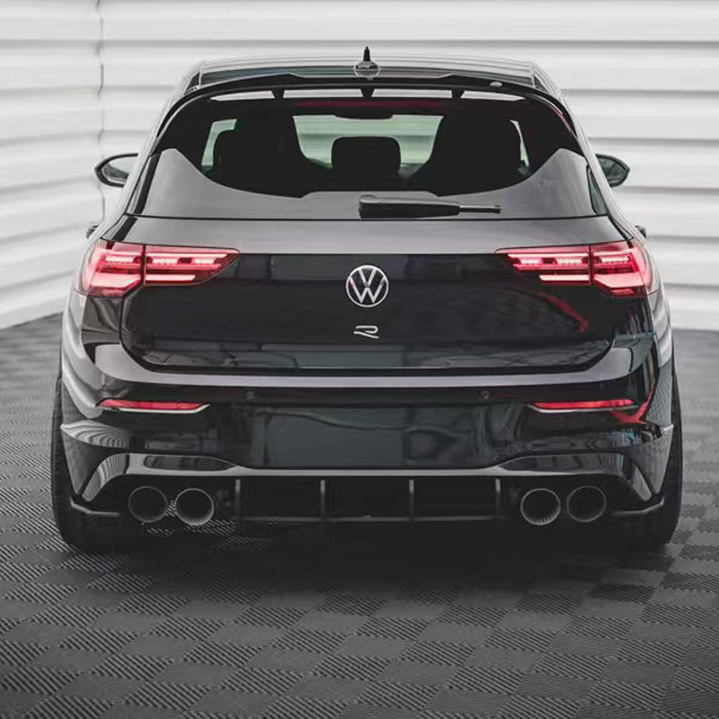 Suitable for Volkswagen Golf 8R rear blade spoiler 2021 Golf R four-out rear lip MAX model modification