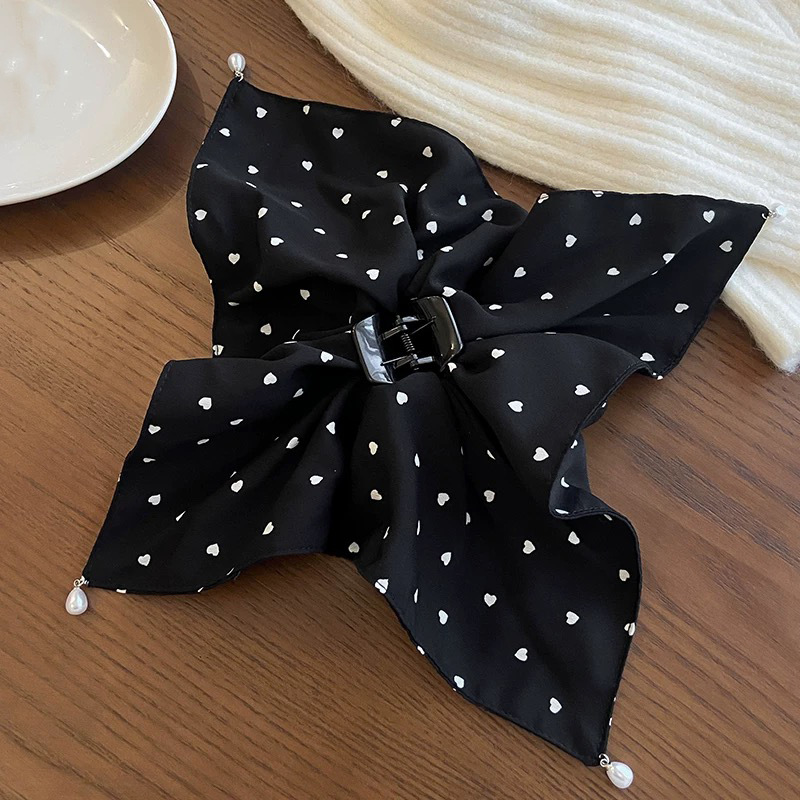 249 черная заколка для хвоста