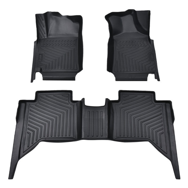 Transfronterizo TPE alfombra de pie del coche T8 coche especial impermeable resistente al desgaste de una sola capa de 3 piezas de doble capa de 6 piezas conjunto