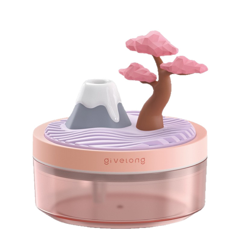 景观空气加湿器桌面植物加湿器车载USB加湿器七彩氛围喷雾器礼品|undefined