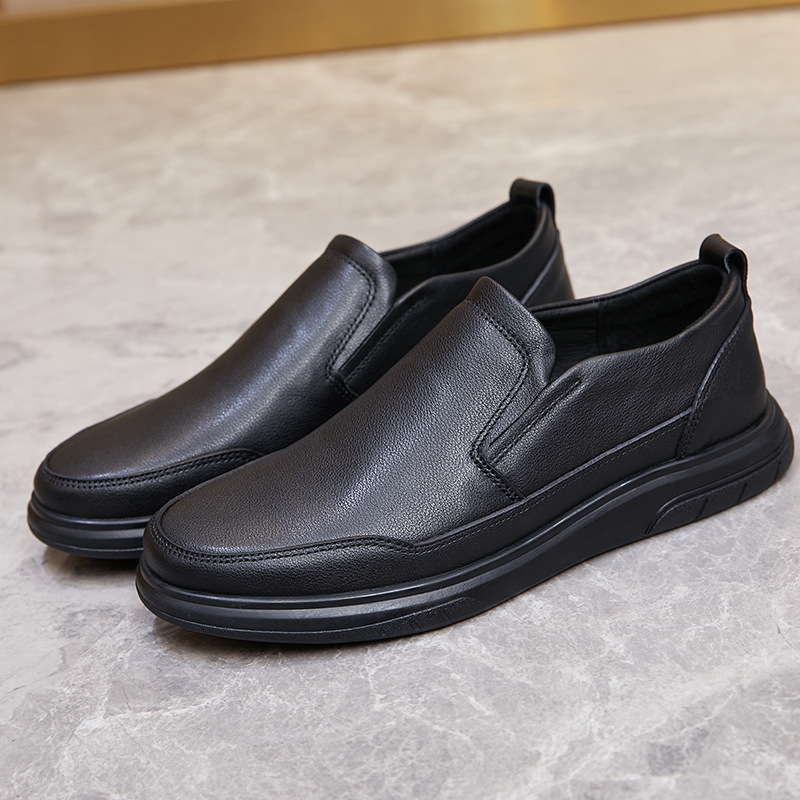 Men's comfortable breathable casual leather shoes_voghion.com