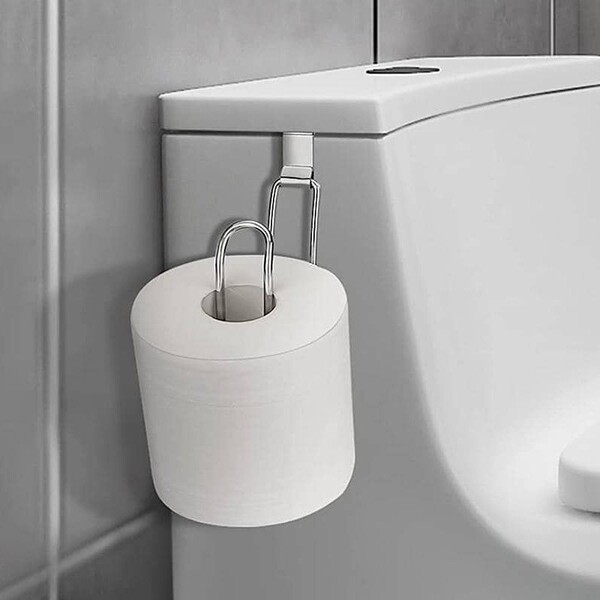 No-punch kitchen paper towel holder wall-mounted storage rack…