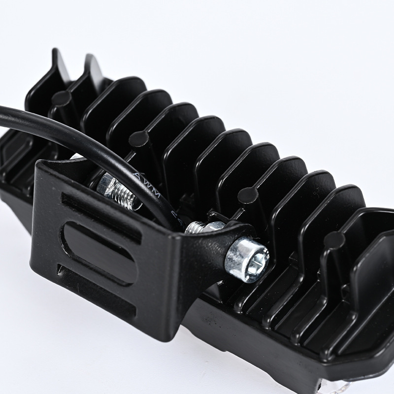 New cross-border wide-voltage waterproof LED motorcycle spotlight with 3 sides and 4 beads, front-mounted modified headlight for electric vehicles