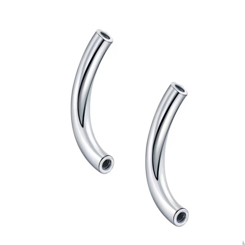 Titan Lippenpiercing Ersatzstab Gebogen 1mm Innengewinde_voghion.com