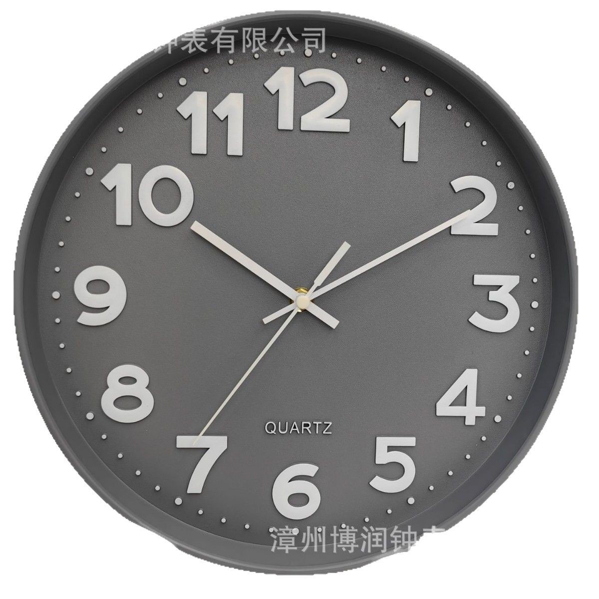 Reloj de pared redondo minimalista y silencioso.