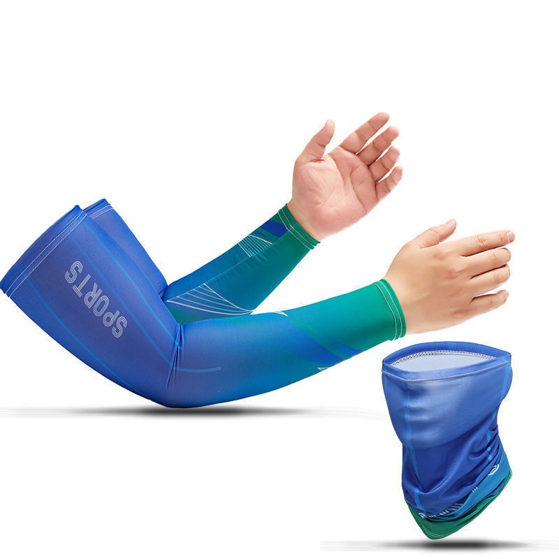 Manga de hielo de protección solar manga hombres y mujeres manga de mano de seda de hielo protección del brazo protección solar verano guantes delgados