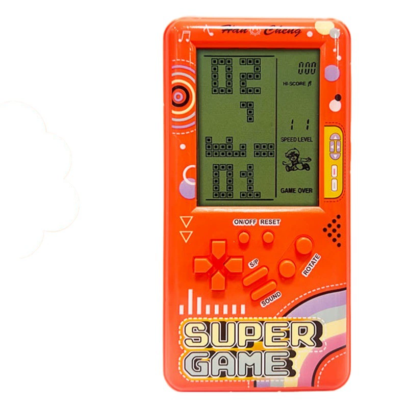 Классический большой экран тетрис игровой автомат ретро ностальгический детский карманный компьютер интеллектуальная развивающая игрушка