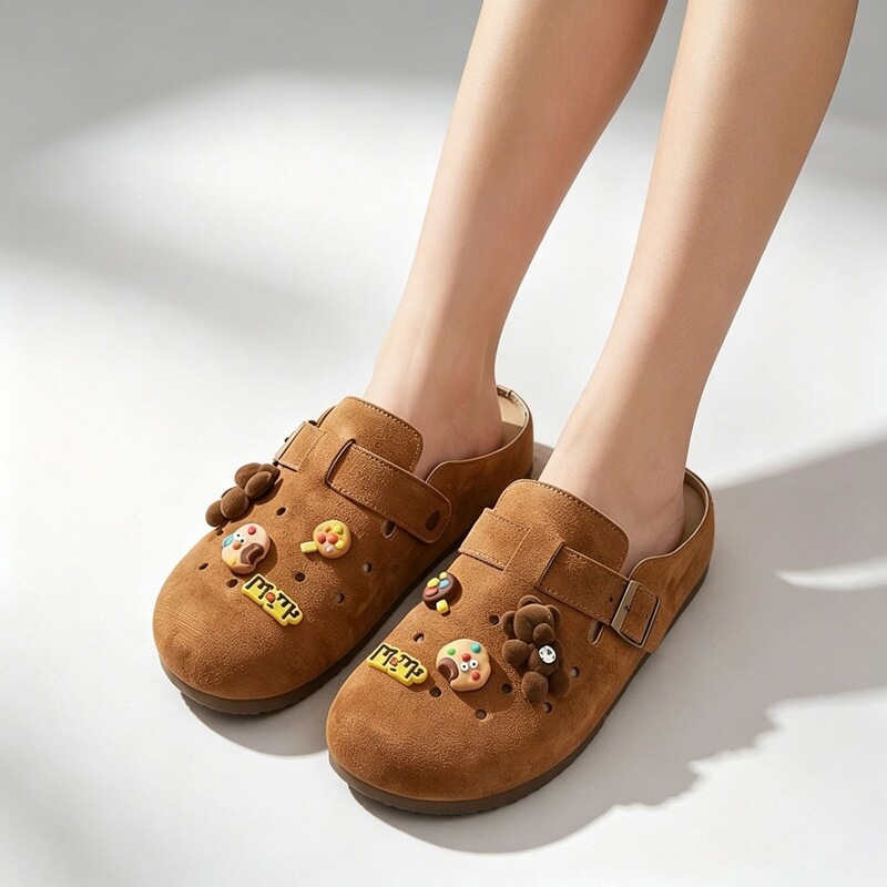 2026 New Model Women's Thick-Soled Birkenstock-style Clogs for Outdoor Wear, Non-Slip, Breathable, Simple Slip-On Soft-Soled Sandals 2026 New Model Women's Thick-Soled Birkenstock-style Clogs for Outdoor Wear, Non-Slip, Breathable, Simple Slip-On Soft-Soled Sandals