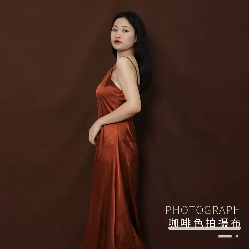 深咖啡色圣诞写真背景摄拍照超大摆拍纯色拍抖音道具摆件不反光
