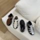 25 New Summer Woven Round Toe T-shaped Flat Roman Sandals Big Lady Retro Breathable Women Sandals in stock