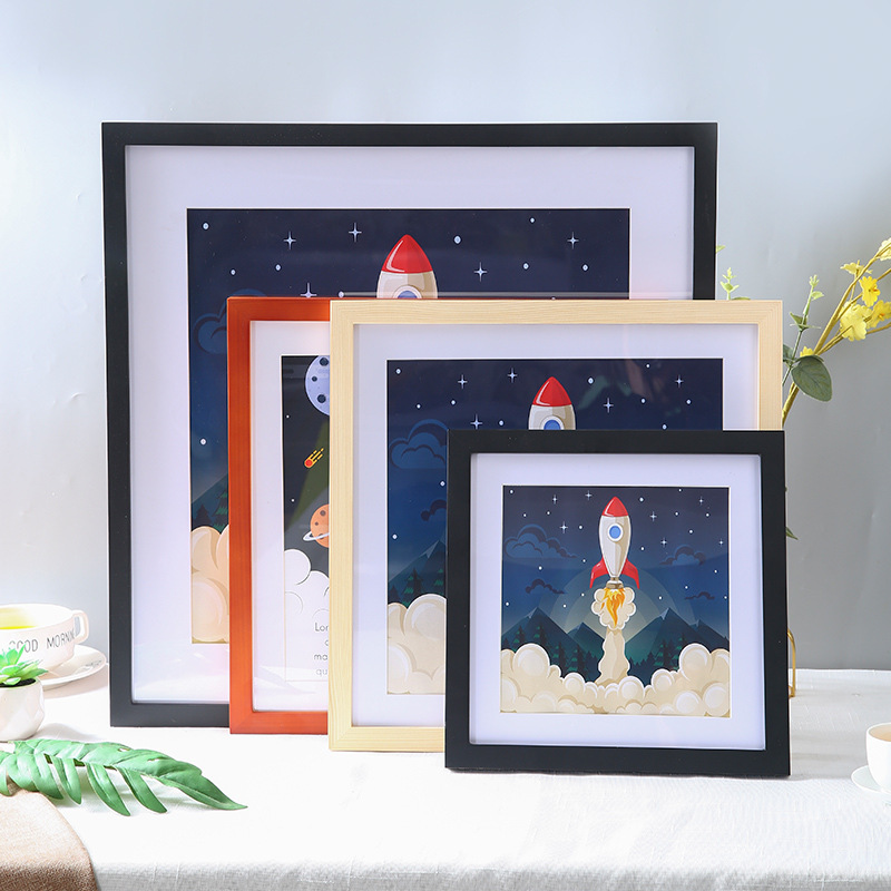 Square Photo Frame Picture Frame Wall Hanging Simple Mounted Frame Log 40x 40 Wooden Art Exhibition Wall Frame Square Photo Frame Picture Frame Wall Hanging Simple Mounted Frame Log 40x 40 Wooden Art Exhibition Wall Frame