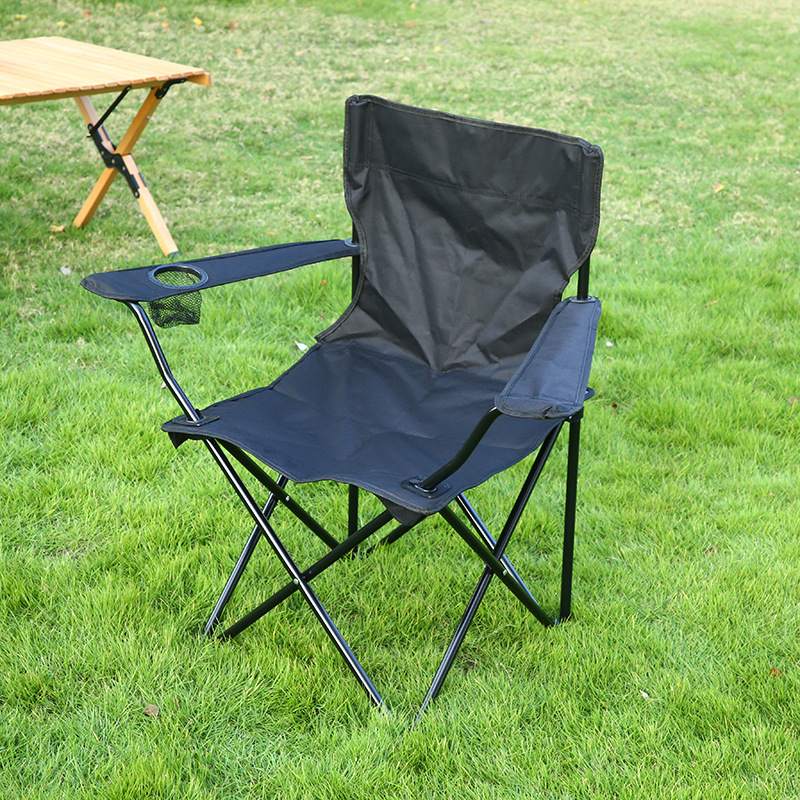 Silla plegable al aire libre para acampar silla plegable con respaldo portátil para acampar taburete de pesca colgante silla de playa de tela Oxford