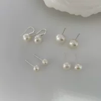 Чистые натуральные жемчужные серьги 925 серебряные иглы легкие экстравагантные, модные, высокий темперамент i нишевые изысканные маленькие ароматные серьги женские