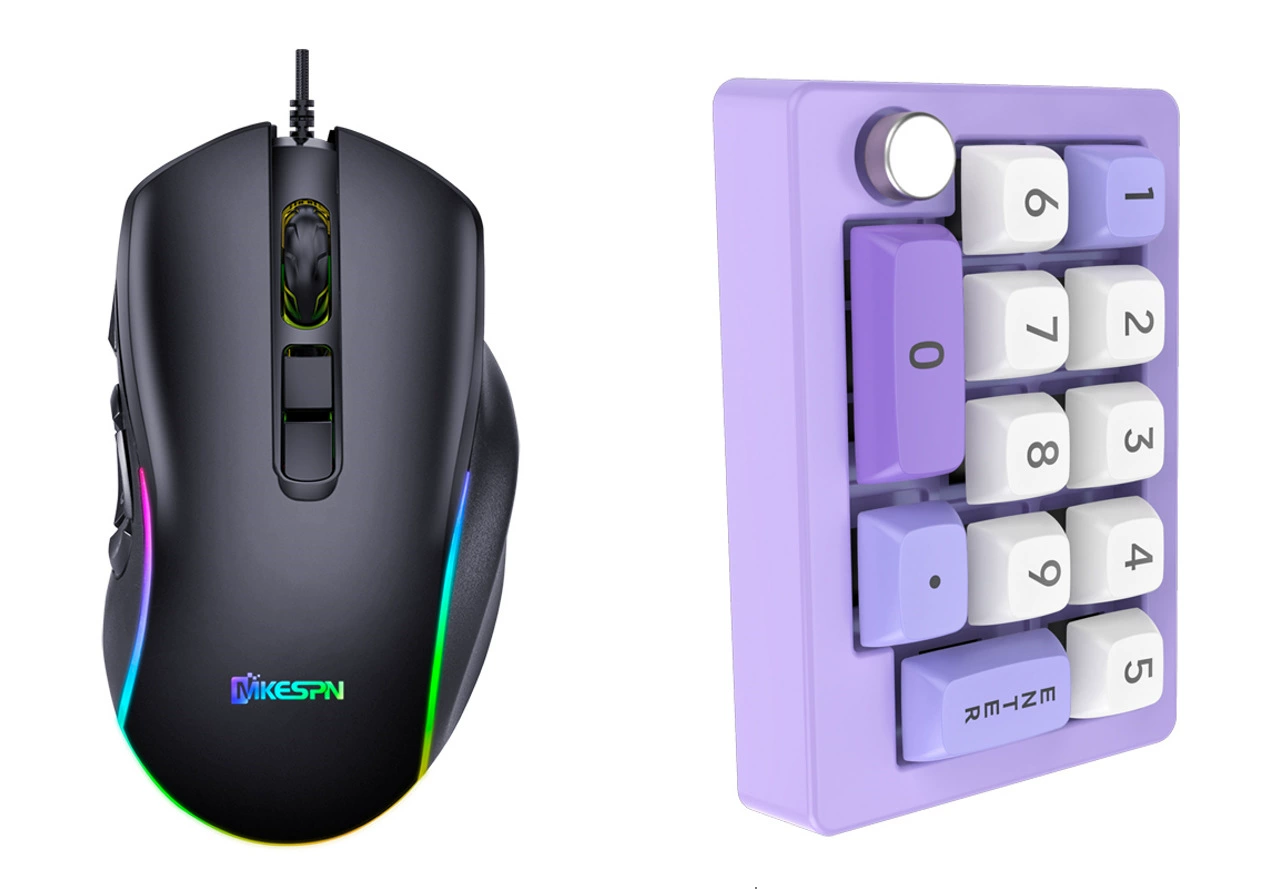 Механическая игровая клавиатура MKESPN RGB с функцией быстрого подключения и макросъемки - Красочный дизайн!