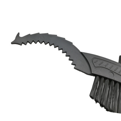 Cepillo de bicicleta tipo gancho cepillo de limpieza cepillo de cadena Placa de dientes limpieza y mantenimiento cepillo de limpieza de placa de presión del volante