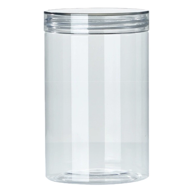 Производители оптовые 80 прозрачных пластиковых банок для пищевых продуктов круглые зерновые сухофрукты герметичные резервуары для хранения
