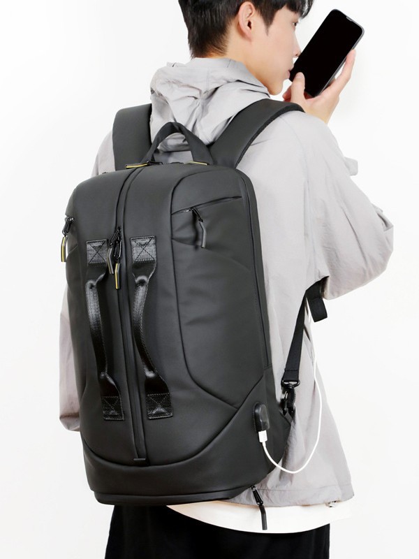 Nueva bolsa de viaje portátil, mochila de gran capacidad, mochila multifuncional para hombres, mochila de computadora de hombro de negocios