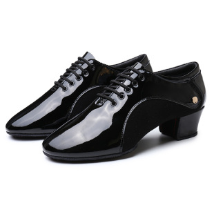 New Latin Dance Shoes Men's Adult Practice Shoes Low, Medium and High Heel Soft Sole Teacher Comfortable Dance Shoes