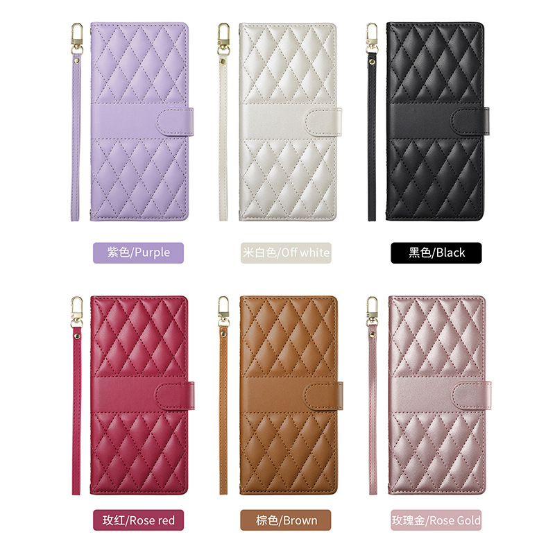 Flip Phone Case Cross-Border Hot Model Suitable for iPhone Mobile Phone Leather Case Card Magnetic Suction Samsung Xiaomi Export Huawei