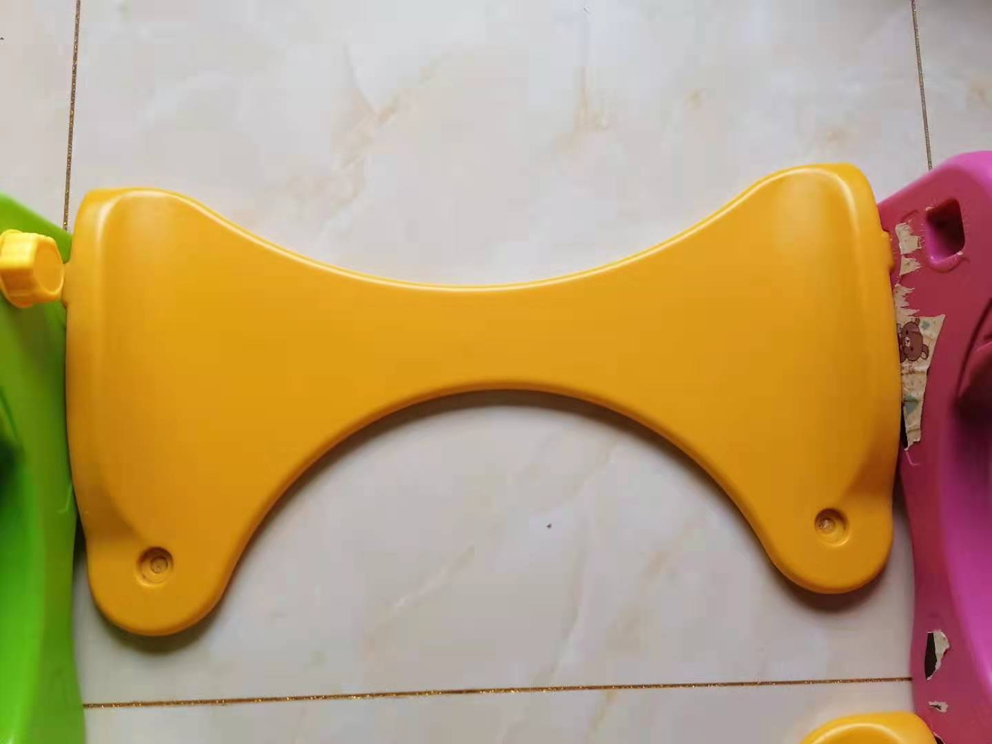 Accesorios de columnas de deslizamiento de plástico para niños viga, asiento de columnas, barra, tornillo, tablero de pie, cesta de fondo