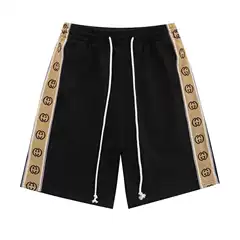 Parisian Style Summer B Brand Small Letter Embroidery Casual Shorts Unisex Couple Trendy Sweatpants Running Pants
