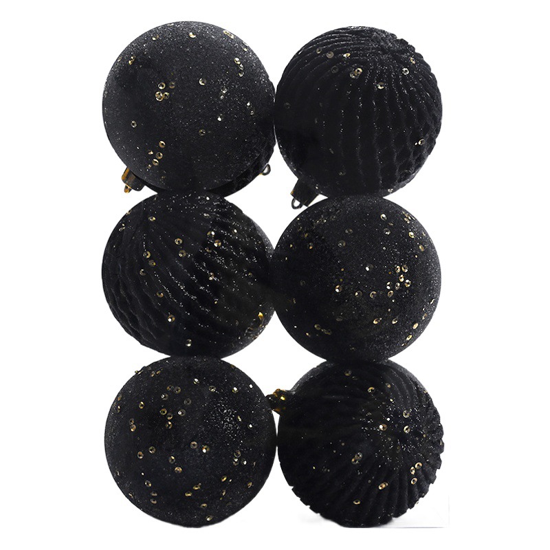 Transfronterizo nuevas decoraciones de Navidad 8cm/12 lentejuelas pintado bola de Navidad traje árbol de Navidad colgante