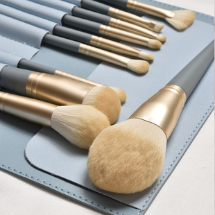 Cangzhou Blue Bridge 10 makeup brush set beginner brush Cangzhou loose paint eye shadow brush foundation brush animal hair