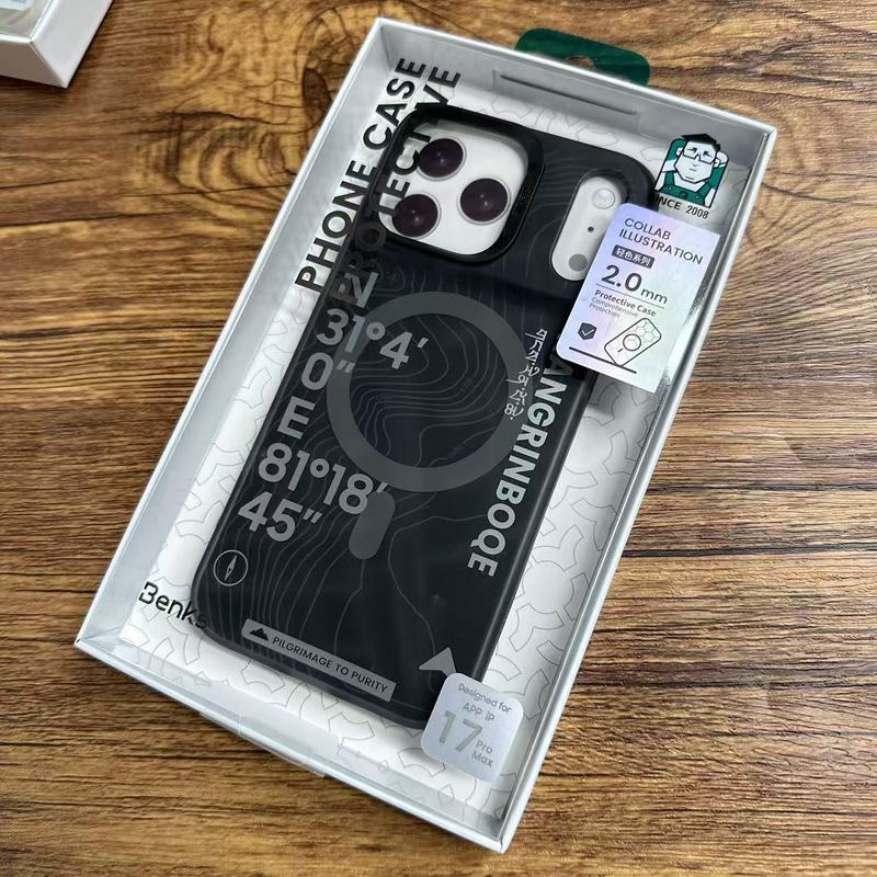 邦克仕适用于iPhone17Pro max磁吸卡通手机壳自带相机按键保护套|undefined