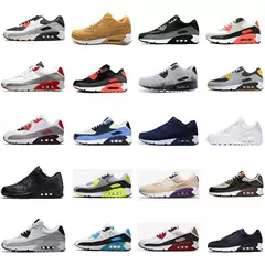 Max 90 Classic Retro Air Cushion Running Shoes for Men, Big Size Athletic Sneakers