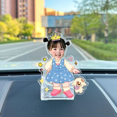 photo car diy shake | Car ornaments - vehicle-mounted-solar-battery-dual-use-model-single-person-shaking-head-f62-model