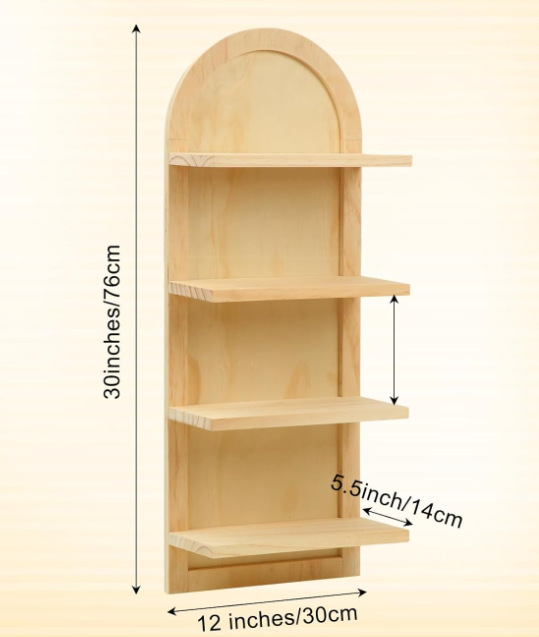 Customized Solid Wood Multi-Layer Storage Rack Kitchen Bathroom Multi-Purpose Storage Rack