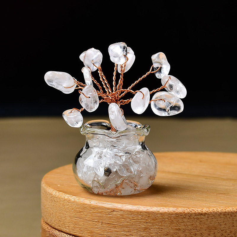 天然水晶原石水晶树水晶碎石摆件高级感小众工艺品装饰品送礼能量|undefined