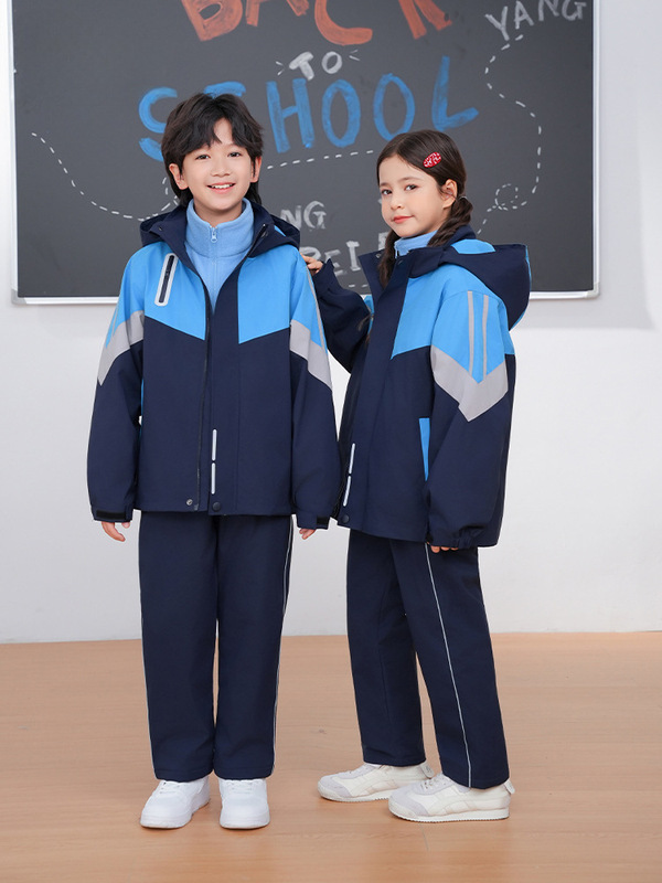 江西南昌校服套装小学生2025新款夏秋款统一男女同款短袖短裙长裤|undefined