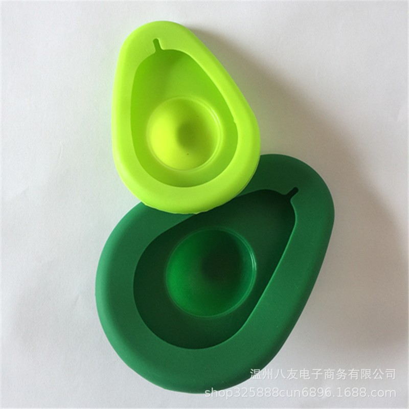 Fábrica de silicona vegetal y fruta cubierta de mantenimiento fresco de aguacate cubierta de mantenimiento fresco de silicona de grado alimenticio de aguacate conjunto de dos piezas
