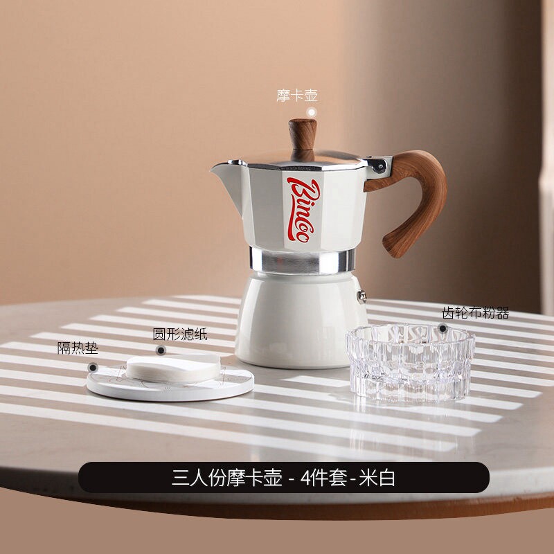 Cafetera Moka Italiana Doméstica de Aleación de Aluminio para Uso Doméstico