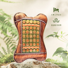 泗水砭石荞麦壳枕头电加热泗水红砭石负氧离子头颈部颈椎枕按摩枕