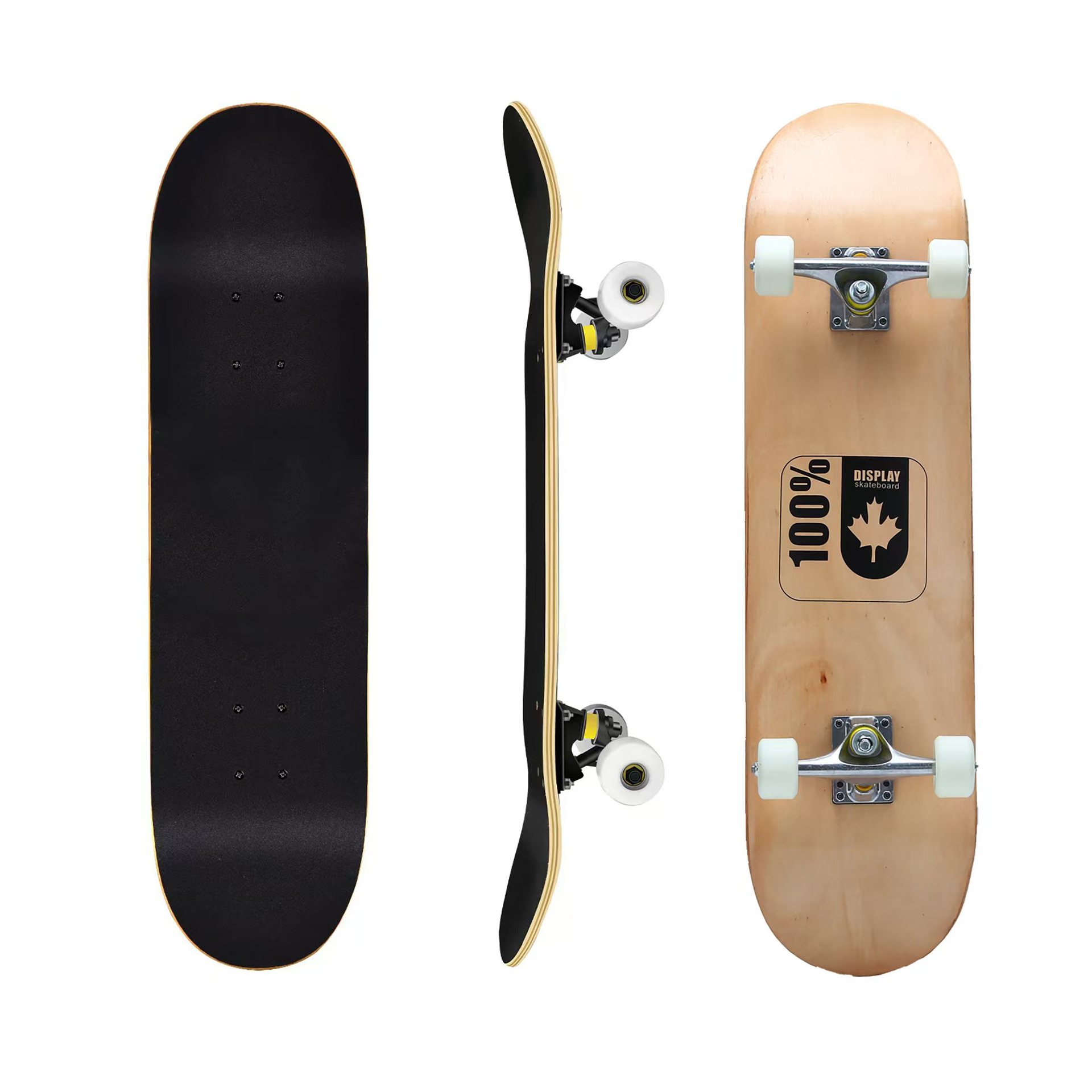 New skateboard youth adult four-wheel double upturned beginner concave children maple action skateboard manufacturers wholesale