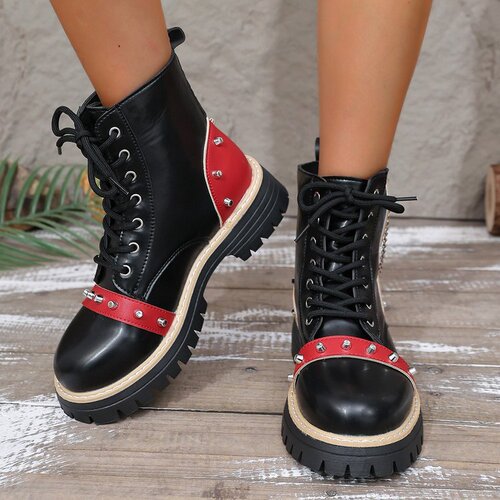 Women's Autumn New Oversized Thick Sole Martin Boots 36-43 Available for Bulk Purchase on TEMU