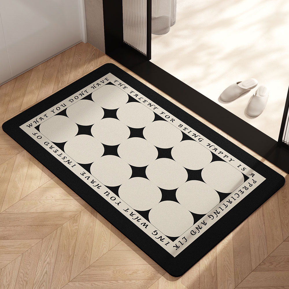 almohadilla de barro de diatomeas almohadilla absorbente de agua puerta de baño antideslizante inodoro doméstico almohadilla alfombra puerta de entrada